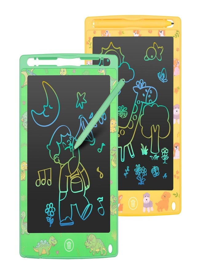 mafiti LCD Writing Tablet 8.5 Inch 2 Pack Colorful Screen Electronic Writing Drawing Pads Doodle Board for Kids Boys Girls - Image 1